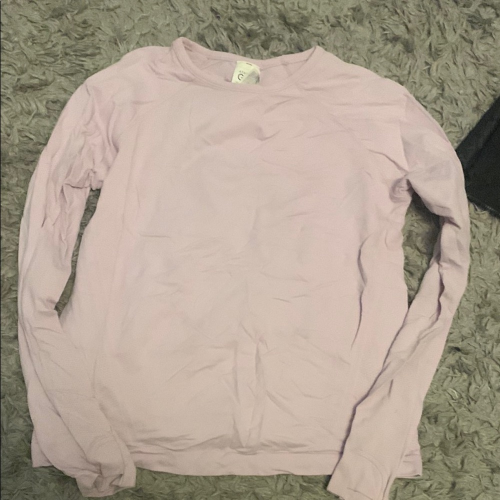 Athleta Kids Light Pink Long Sleeve Shirt
